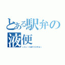 とある駅弁の液便（☆カレーの運子さま弁当☆）