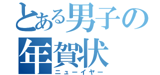 とある男子の年賀状（ニューイヤー）