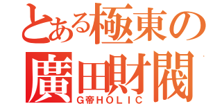 とある極東の廣田財閥（Ｇ帝ＨＯＬＩＣ）