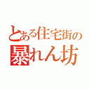 とある住宅街の暴れん坊（）