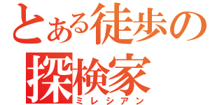 とある徒歩の探検家（ミレシアン）