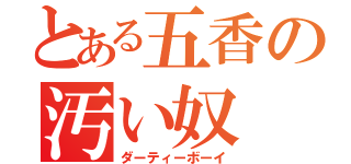 とある五香の汚い奴（ダーティーボーイ）