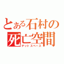 とある石村の死亡空間（デットスペース）