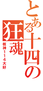 とある十四の狂魂（板神１１４大好）