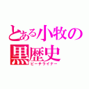 とある小牧の黒歴史（ピーチライナー）