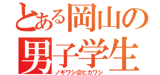 とある岡山の男子学生（ノギワシ＠ヒカワシ）