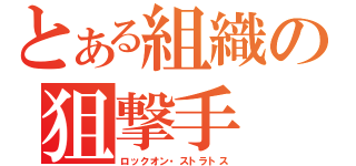 とある組織の狙撃手（ロックオン・ストラトス）