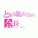 とある龍声会の会長（ＳＡ✩ＢＵ）