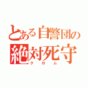 とある自警団の絶対死守対象（クロム）