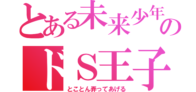 とある未来少年のドＳ王子（とことん弄ってあげる）