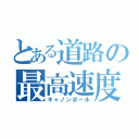 とある道路の最高速度（キャノンボール）