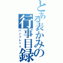 とある表かみの行事目録（パンフレット）