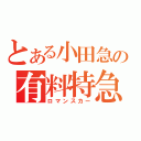 とある小田急の有料特急（ロマンスカー）