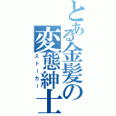 とある金髪の変態紳士（ストーカー）