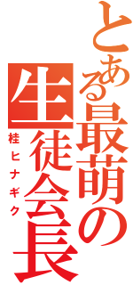 とある最萌の生徒会長（桂ヒナギク）