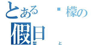 とある 柠檬の假日（型と）