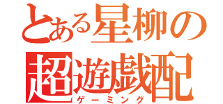 とある星柳の超遊戯配信（ゲーミング）