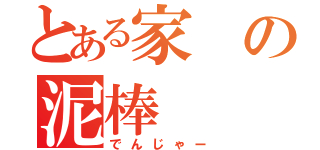 とある家の泥棒（でんじゃー）