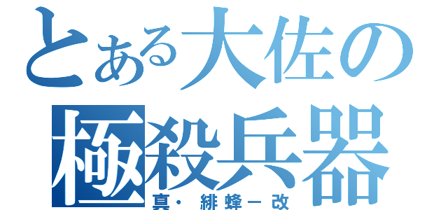 とある大佐の極殺兵器（真・緋蜂－改）