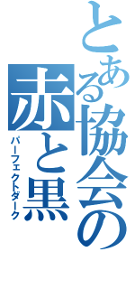 とある協会の赤と黒（パーフェクトダーク）