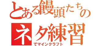 とある饅頭たちのネタ練習で（でマインクラフト）