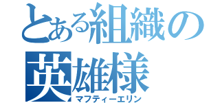 とある組織の英雄様（マフティーエリン）