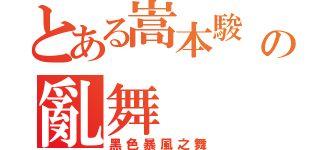 とある嵩本駿 風の亂舞（黑色暴風之舞）