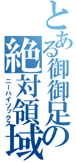 とある御御足の絶対領域（ニーハイソックス）