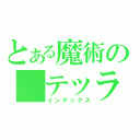 とある魔術の　テッラ（インデックス）