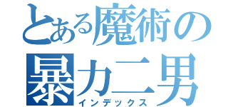 とある魔術の暴力二男（インデックス）