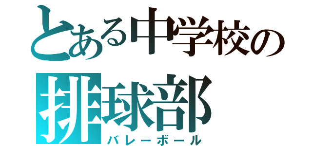 とある中学校の排球部（バレーボール）