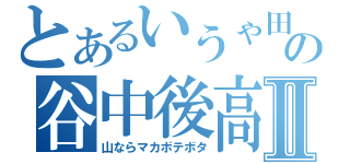 とあるいうゃ田沢マカゃの谷中後高畑Ⅱ（山ならマカボテボタ）