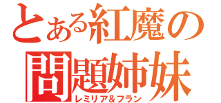 とある紅魔の問題姉妹（レミリア＆フラン）