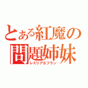 とある紅魔の問題姉妹（レミリア＆フラン）