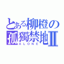 とある柳橙の孤獨禁地Ⅱ（ＡＬＯＮＥ）