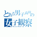 とある男子高校の女子観察（ウォッチガール）