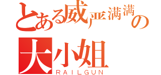 とある威严满满の大小姐（ＲＡＩＬＧＵＮ）