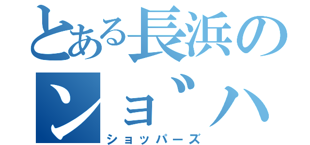 とある長浜のンョ゛ハー゛（ショッパーズ）