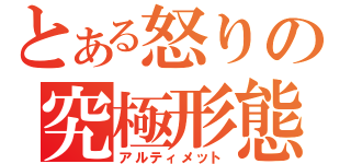 とある怒りの究極形態（アルティメット）