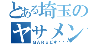 とある埼玉のヤサメン（ＧＡＲｏどす