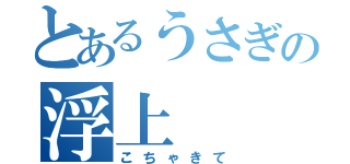 とあるうさぎの浮上（こちゃきて）