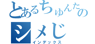 とあるちゅんたのシメじ（インデックス）