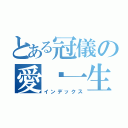 とある冠儀の愛妮一生（インデックス）