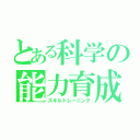 とある科学の能力育成（スキルトレーニング）