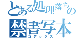 とある処理落ちの禁書写本（コデックス）