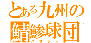 とある九州の鯖鯵球団（バサジィ）