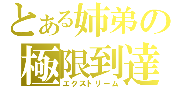 とある姉弟の極限到達（エクストリーム）