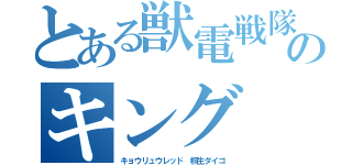 とある獣電戦隊のキング（キョウリュウレッド 桐生ダイゴ）