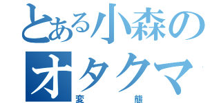 とある小森のオタクマン（変態）