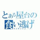 とある屋台の食い逃げ（インデックス）